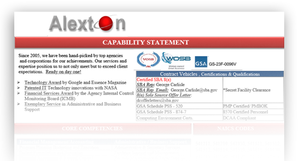 Alexton Capability Statement